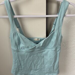 Free People Light Blue Tank Top